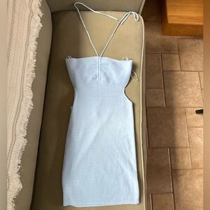 The Tate Sweater Dress Chambray